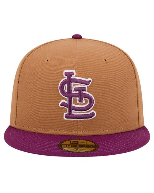 KTZ Brown/purple St. Louis Cardinals Two-tone Color Pack 59fifty Fitted ...