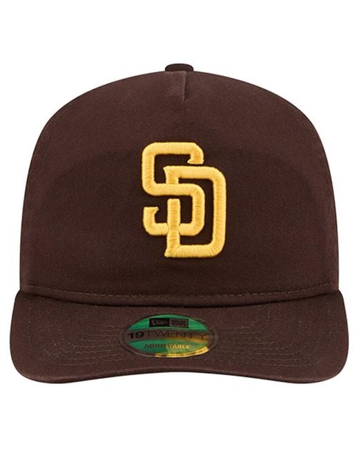 KTZ Brown San Diego Padres Team 19twenty Adjustable Hat for men