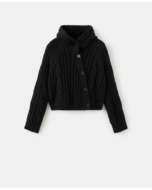 Mango Black Buttons Double-breasted Jacket