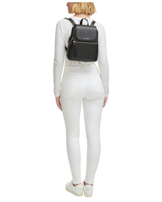 Calvin Klein Gray Garnet Triple Compartment Backpack