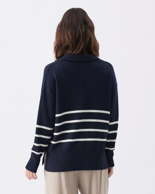 Ripe Maternity Blue Maternity Lori Nursing Knit Sweater