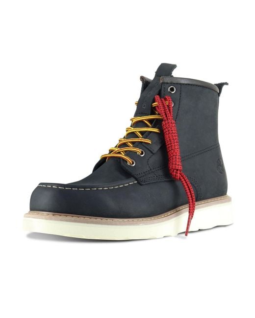 Berrendo Blue 6" Moc Toe Work Boots for men