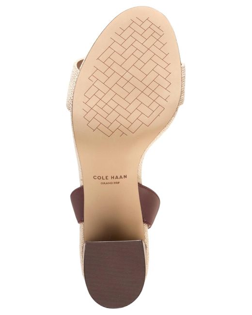 Cole Haan Metallic Josie Block-heel Sandals