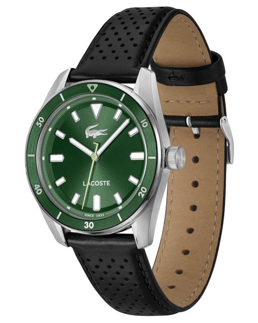 Lacoste Green Boston Leather Strap Watch for men