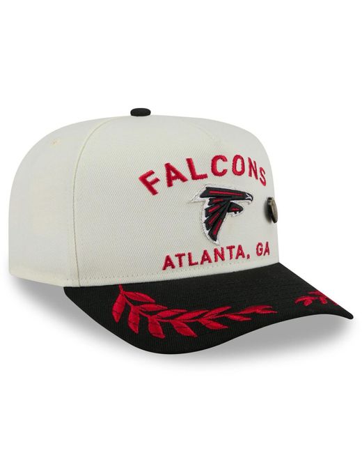 KTZ Multicolor Cream/black Atlanta Falcons 2025 Nfl Draft A-frame 59fifty Fitted Hat for men