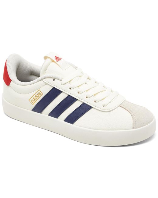 Adidas White Vl Court 3.0 Casual Sneakers From Finish Line