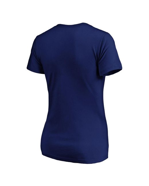 Fanatics Blue Toronto Maple Leaf's Total Shine V-neck T-shirt