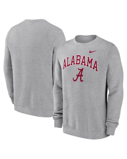 Nike Gray Alabama Crimson Tide Arch Pullover Sweatshirt for men