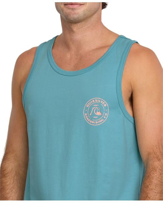 Quiksilver Blue Bubbles Sleeveless Tank Top for men