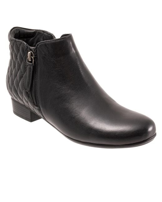 Trotters Black Major Bootie