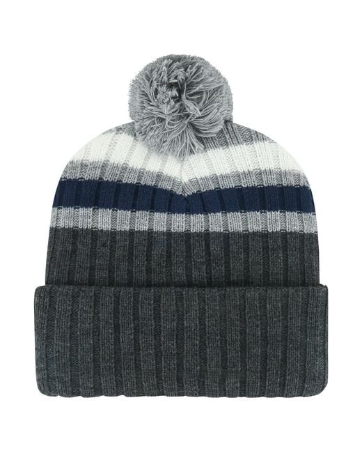 '47 Gray Toronto Maple Leafs Stack Patch Cuffed Knit Hat for men