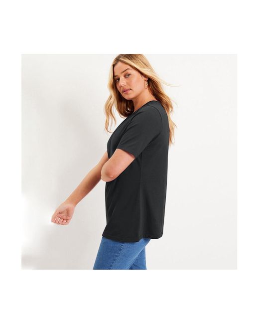 June + Vie Black June + Vie June + Vie Short-sleeve Crewneck One + Only Tee