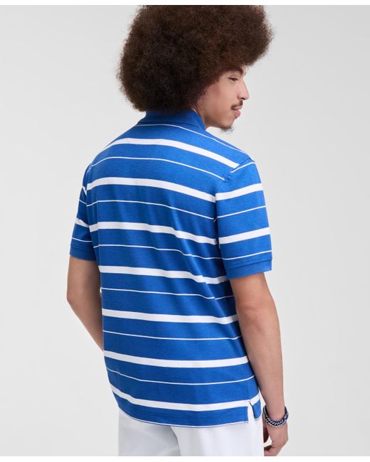 Club Room Blue Fred Striped Polo Shirt for men