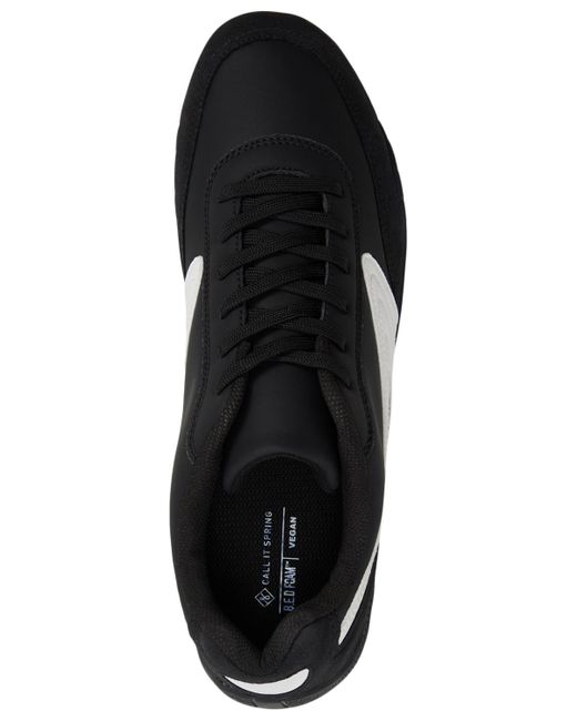 Call It Spring Black Pantherra Low Top Sneakers for men