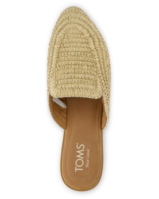 TOMS Natural Jade Slip On Flat Mules