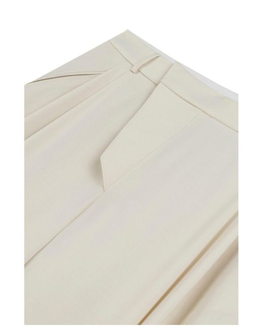 Nocturne Gray Asymmetric Placket Detail Pants