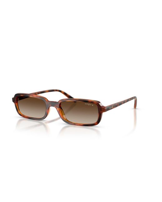 Vogue Eyewear Brown Rectangle Sunglasses