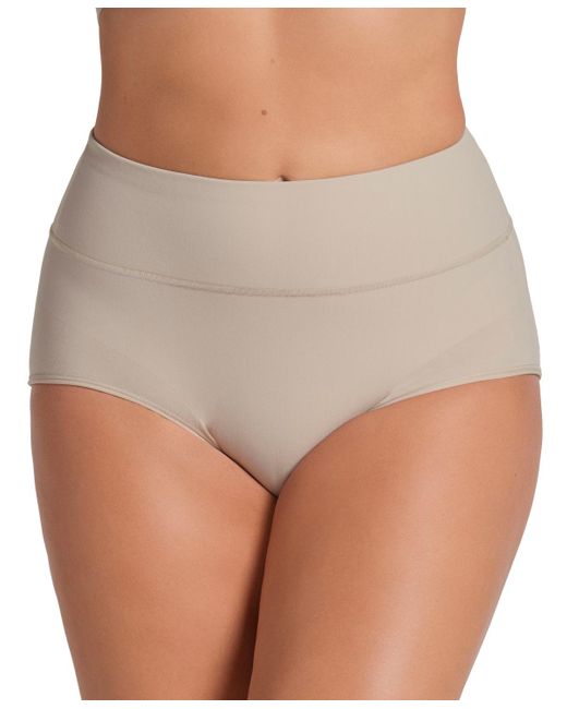 Leonisa Brown High-waisted Classic Smoothing Brief