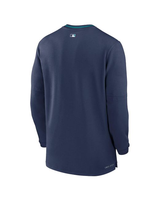 Nike Blue Seattle Mariners Authentic Collection Performance Half-zip Top for men
