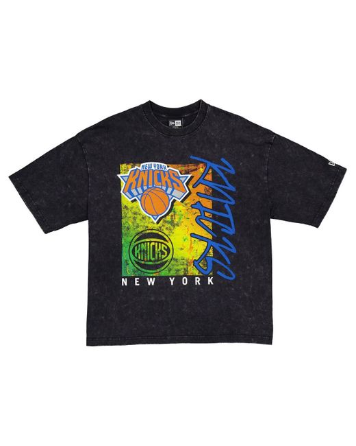 KTZ Blue New York Knicks Sport Classics Enzyme Washed T-shirt for men
