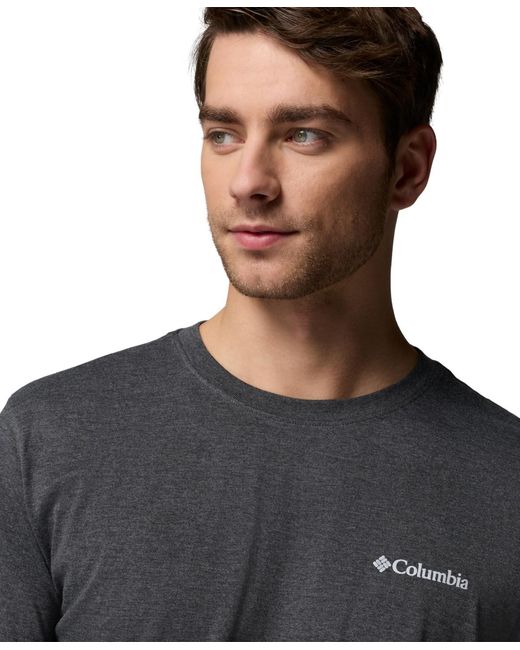 Columbia Gray Fundamental Graphic Long-sleeve T-shirt for men