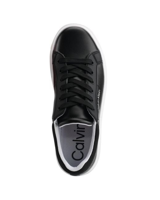Calvin Klein Berna Lace-up Sneakers in Black | Lyst