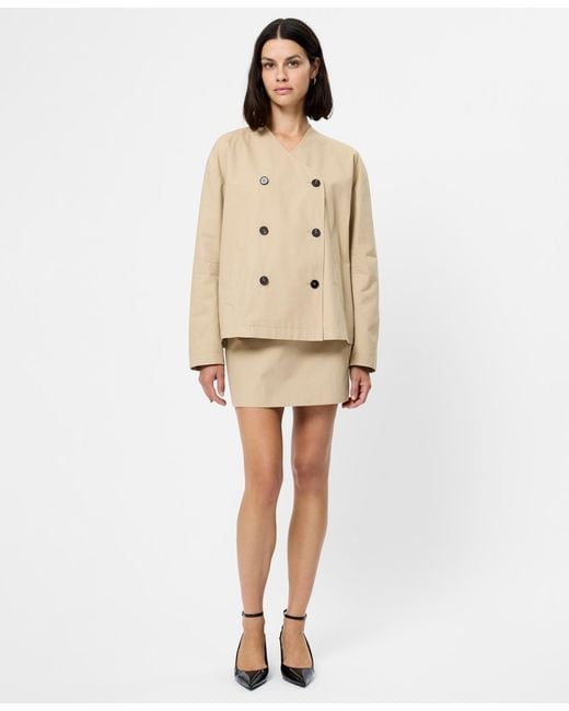 French Connection Natural Double Breasted Jacket