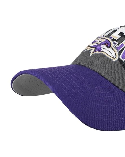 '47 Blue Baltimore Ravens Split Block Mvp Adjustable Hat for men