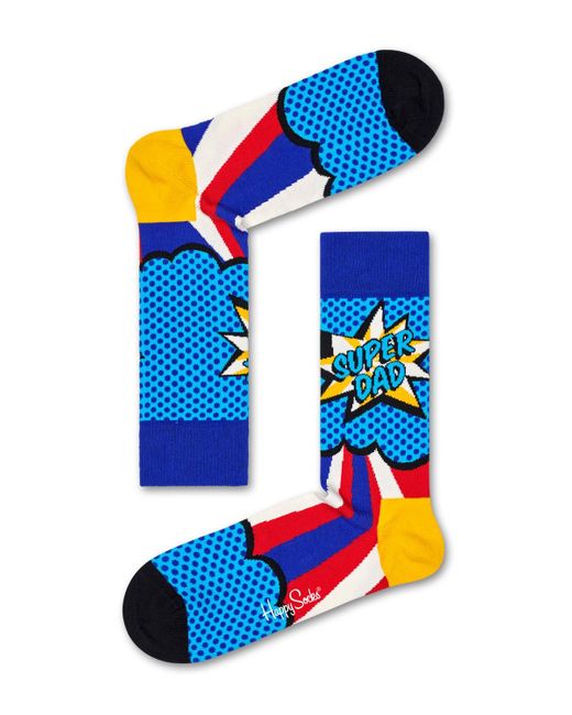 Happy Socks 3-pack Father's Day Gift Set in White for Men | Lyst
