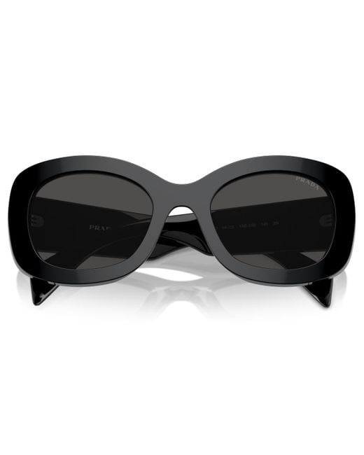 Prada Black Oval Sunglasses