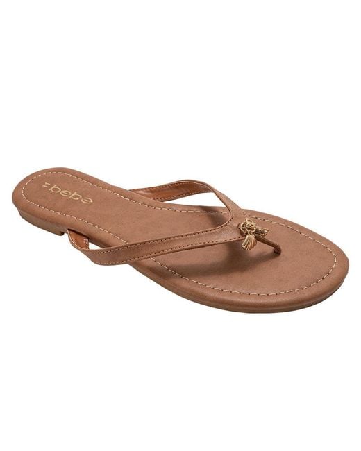 Bebe Brown S Flat Sandals
