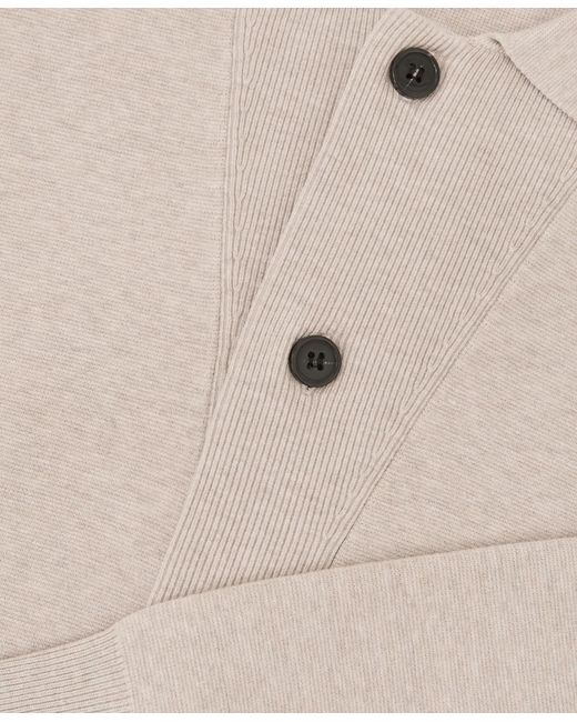 Reiss White Collared Button-through Cardigan for men