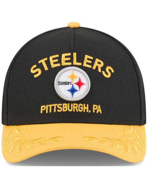 KTZ Multicolor Black/yellow Pittsburgh Steelers 2025 Nfl Draft 9forty A-frame M-crown Adjustable Hat for men