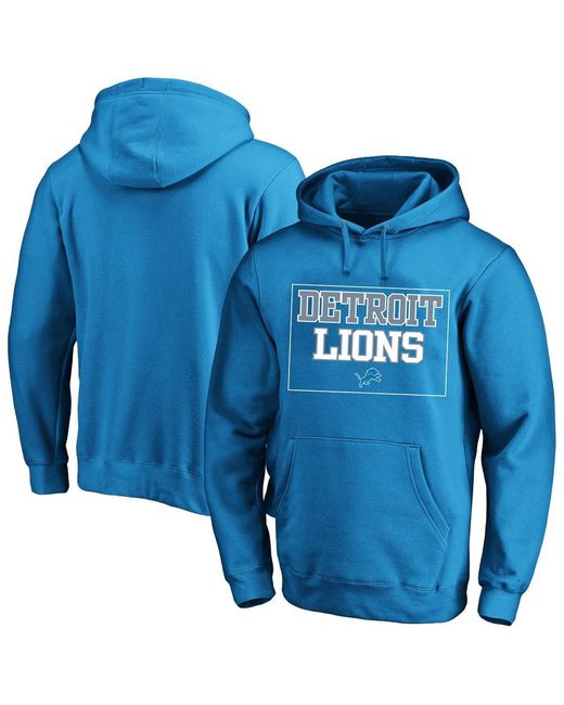 Fanatics Blue Detroit Lions Big Tall Fleece Hoodie for men