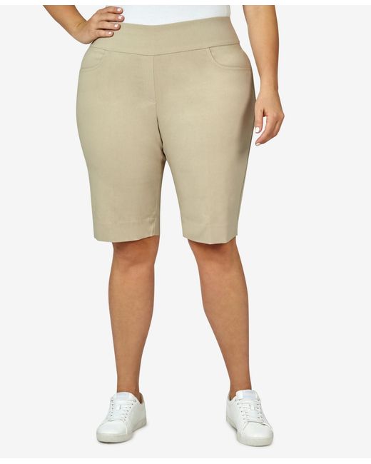 Ruby Rd Natural Plus Size Tech Stretch Shorts
