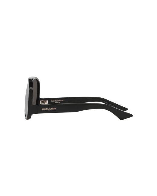 Saint Laurent Black Pilot Sunglasses