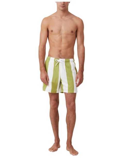 Cotton On Green Stretch Swim Short for men