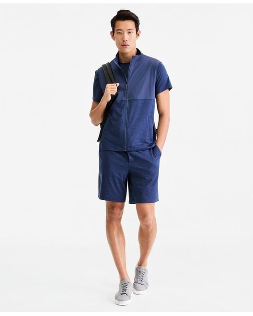 Alfani Blue Knit Performance Vest for men
