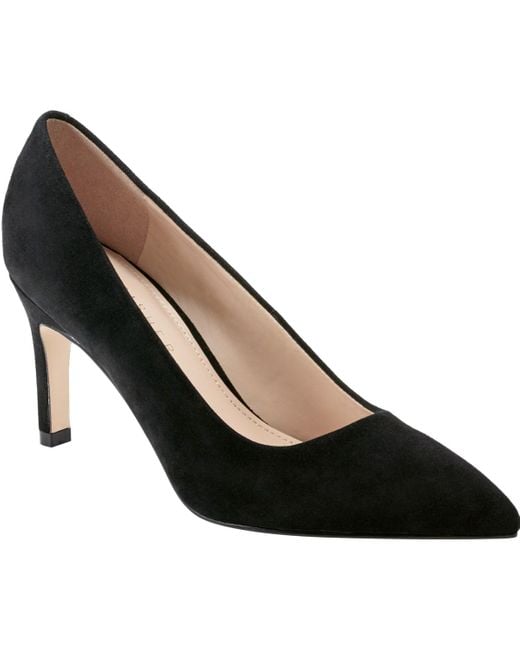 Marc Fisher Black Genni Pointy Toe Slip-on Dress Pumps
