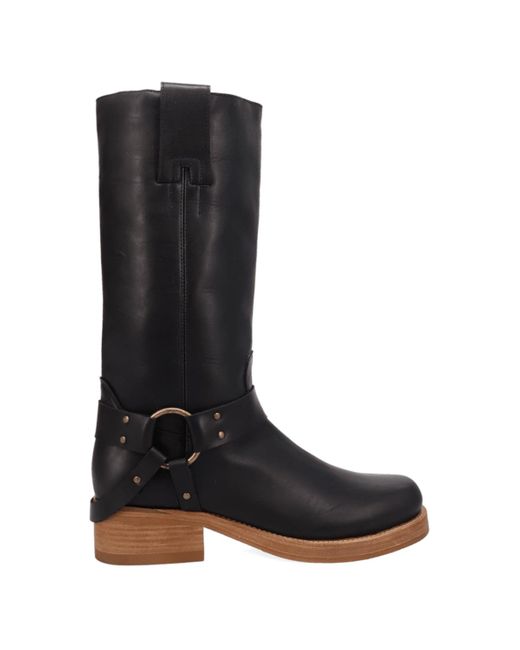 Dingo Black Rip Leather Boot for men