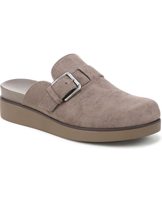 LifeStride Gray Gillian Square Toe Mule Clogs