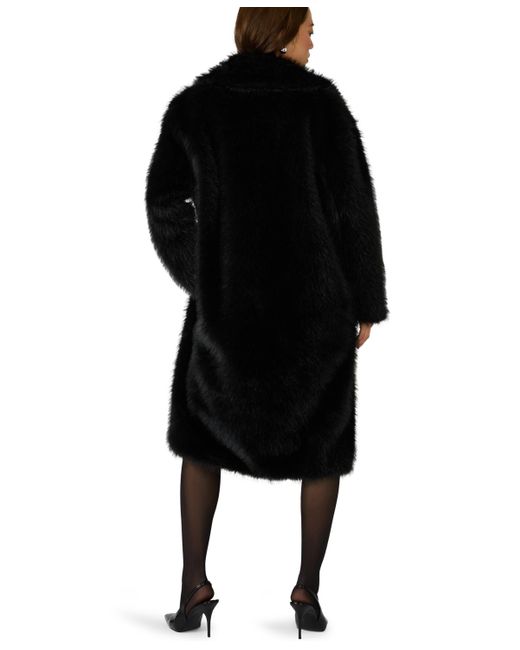 Steve Madden Black Oversized Long Sleeves Coat