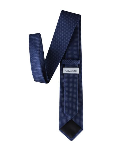 Calvin Klein Blue Manon Micro Solid Tie for men