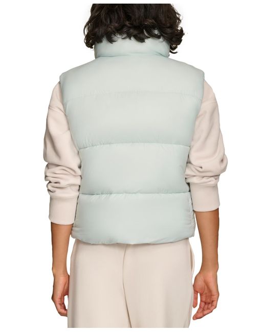 Starter Gray Reversible Zip-front Puffer Vest