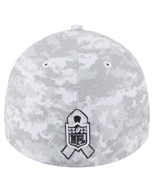 KTZ Gray Pittsburgh Steelers 2025 Salute To Service Digital Camo Fan Pack 39thirty Flex Hat for men