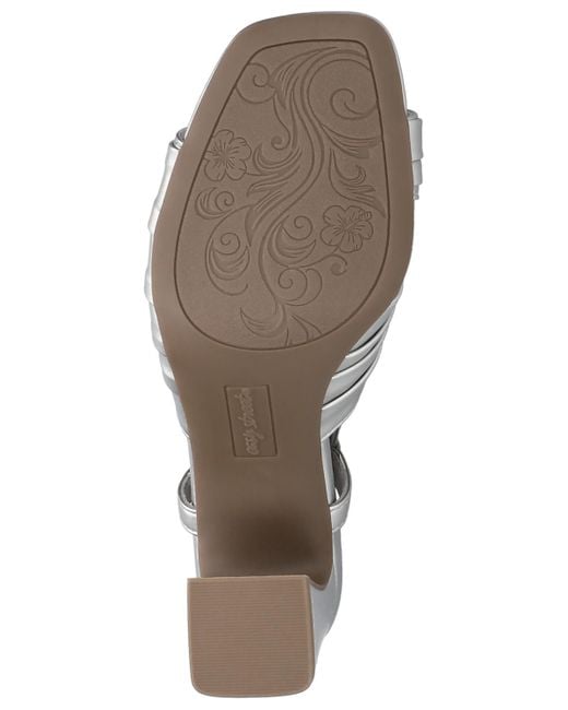 Easy Street Metallic Lucie Square Toe Sandals