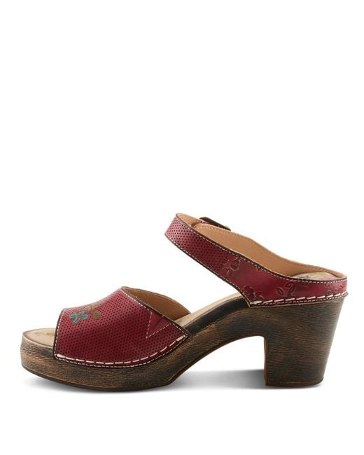 L'ARTISTE Brown Spring Step Japhette Platform Slide