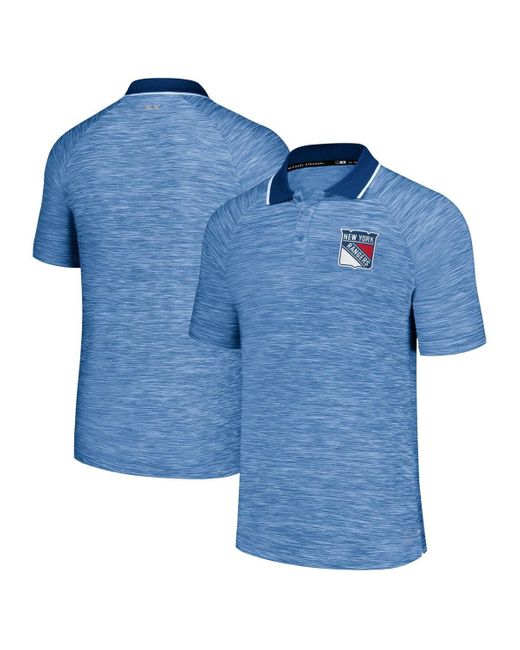 MSX by Michael Strahan New York Rangers Strategy Raglan Polo Shirt