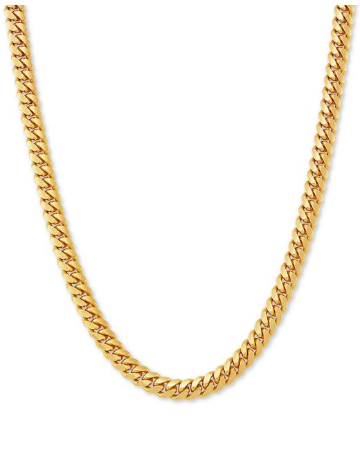 Macy's Metallic Cuban Link 22" Chain Necklace for men