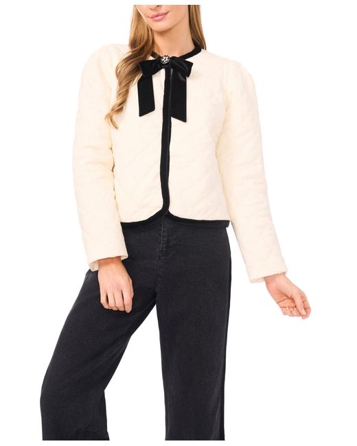 Cece Blue Long Sleeve Puffer Jacket